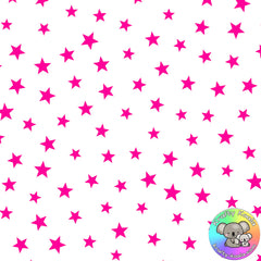 Pink Stars Fabric