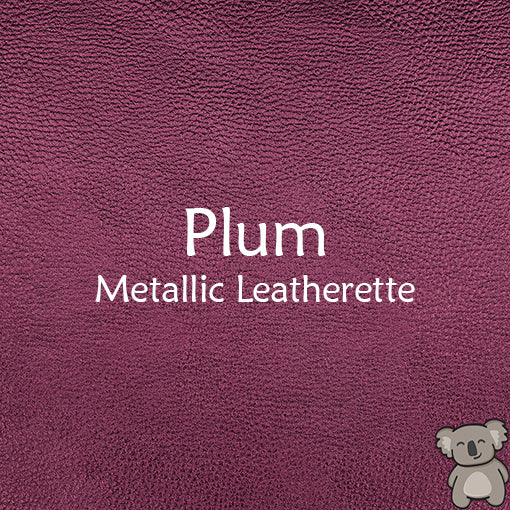 Plum Metallic Leatherette