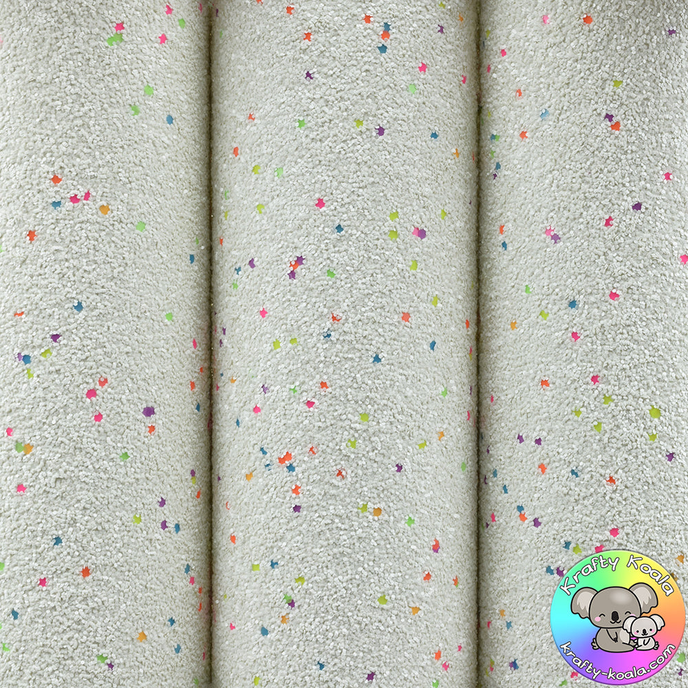 Popping Candy Chunky Glitter Fabric