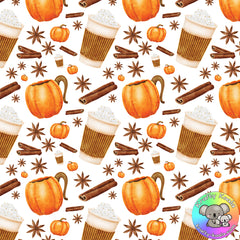 Pumpkin Latte Fabric 1