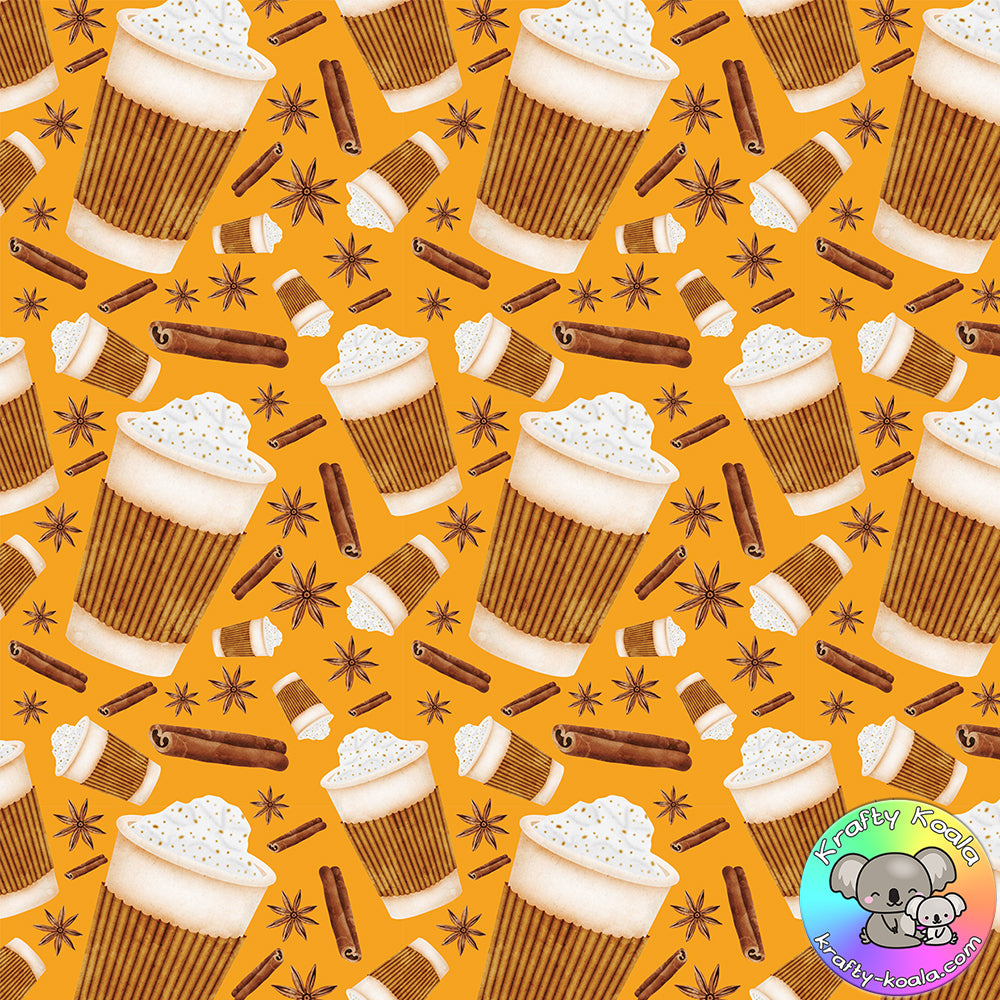 Pumpkin Latte Fabric 3