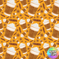 Pumpkin Latte Fabric 3