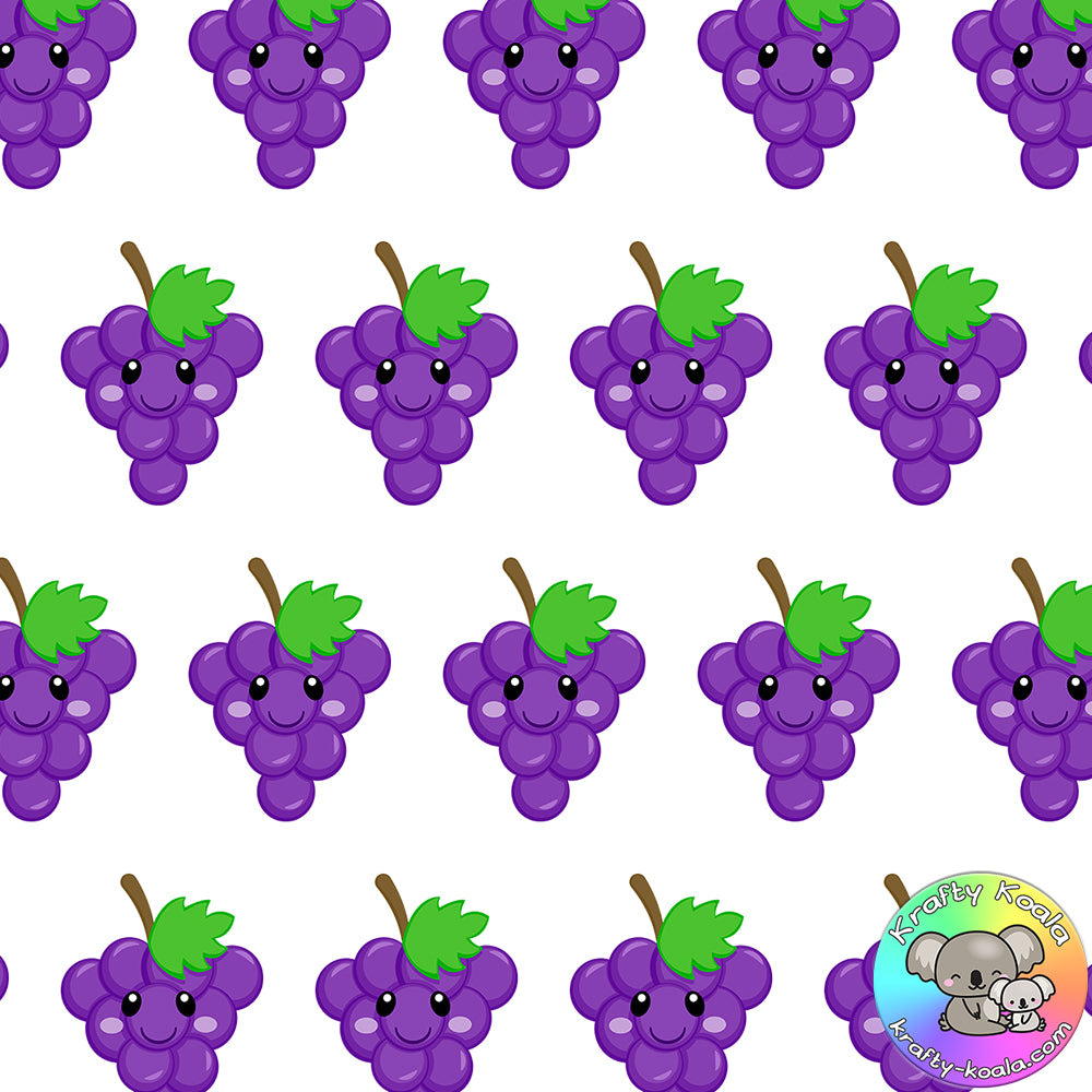 Purple Grapes Fabric