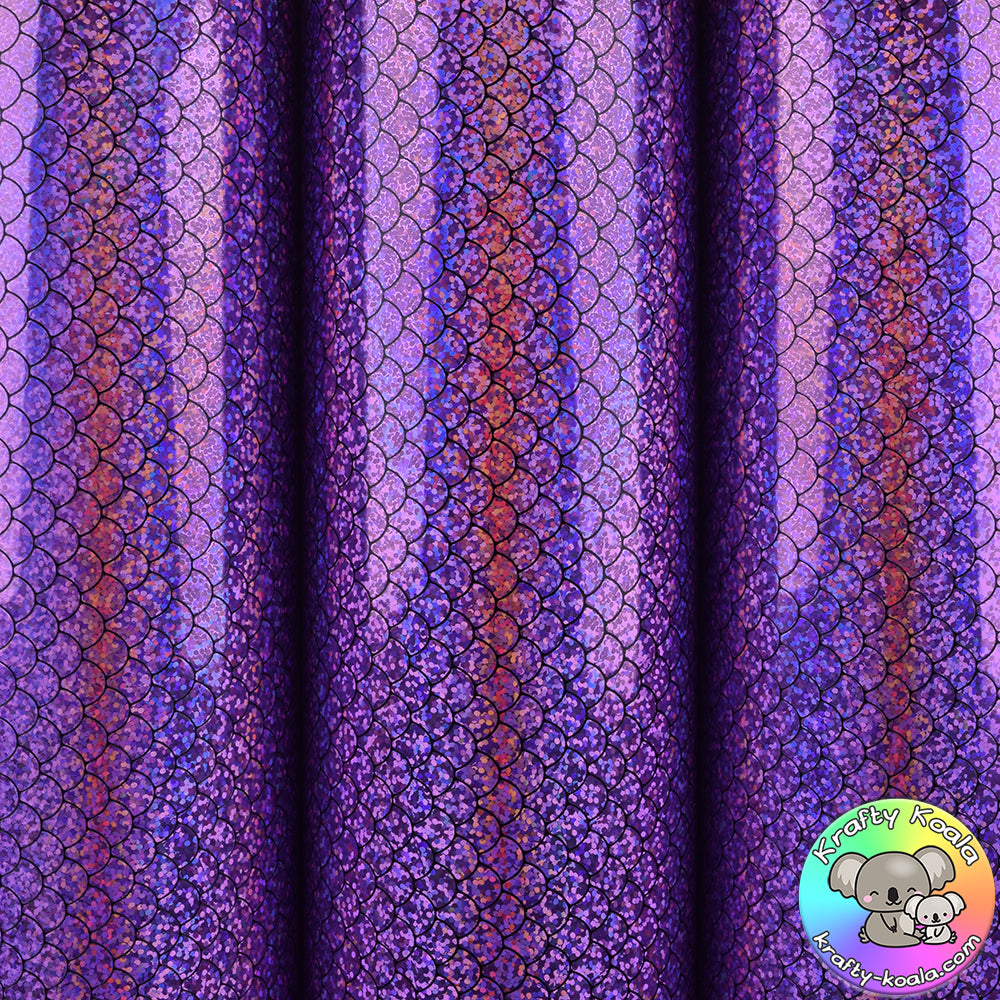 Purple Mermaid Vinyl Fabric