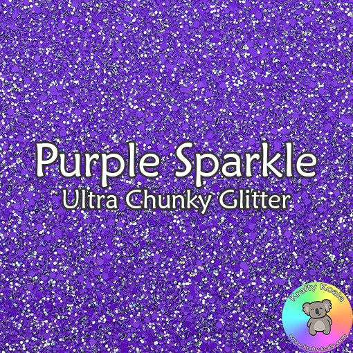 Purple Sparkle Chunky Glitter Fabric