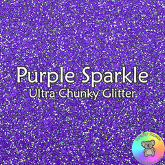 Purple Sparkle Chunky Glitter Fabric