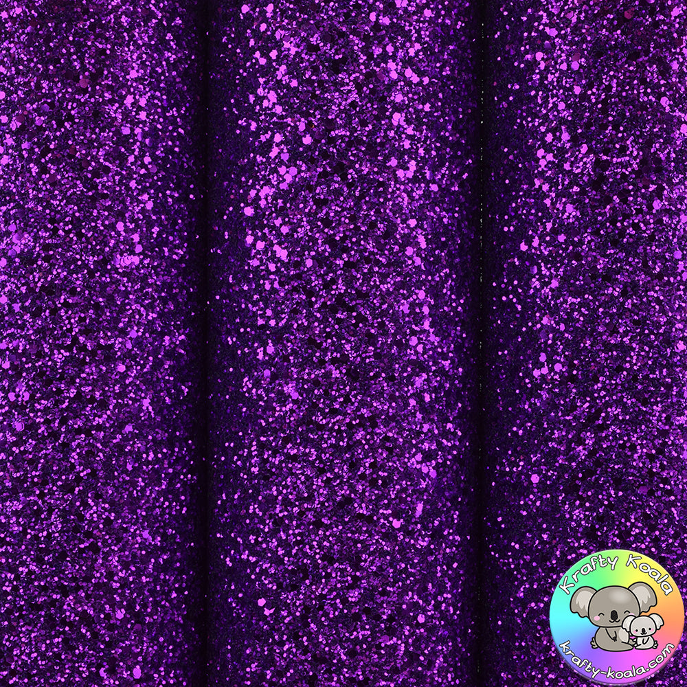 Purple Ultra Chunky Glitter Fabric