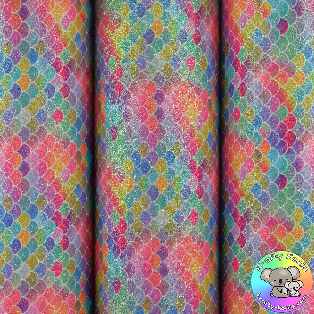 Radiant Mermaid Fine Glitter Fabric