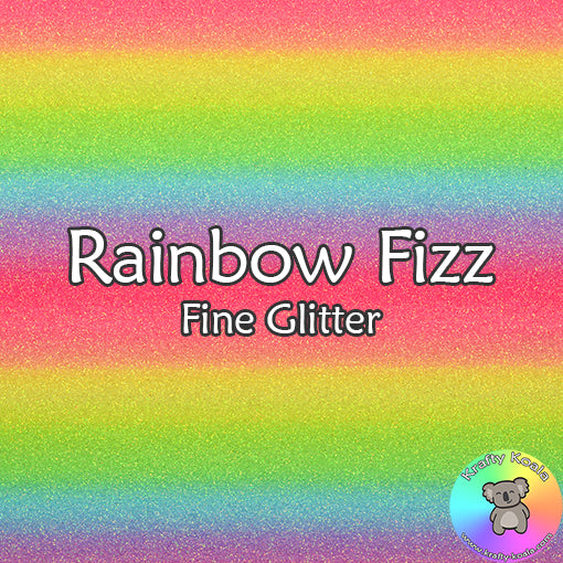 Rainbow Fizz Fine Glitter Fabric