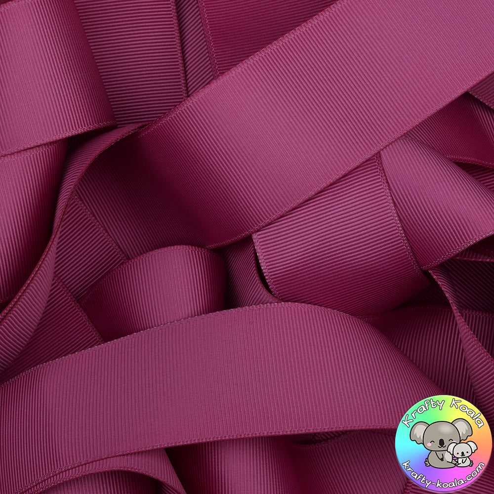 Raspberry Rose Grosgrain Ribbon