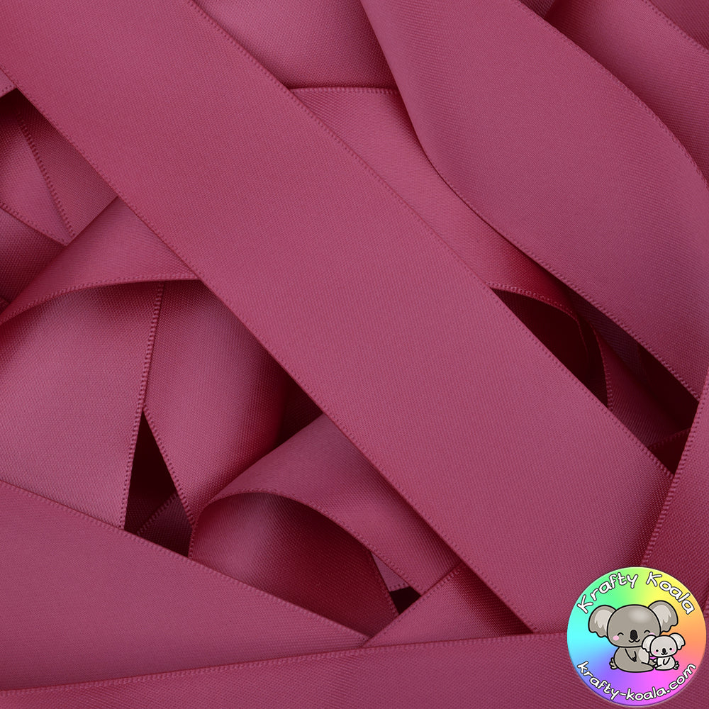 Raspberry Rose Satin Ribbon