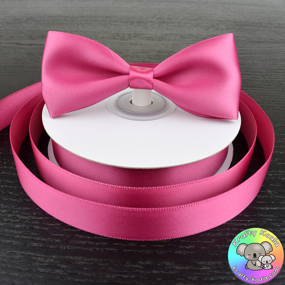 Raspberry Rose Satin Ribbon