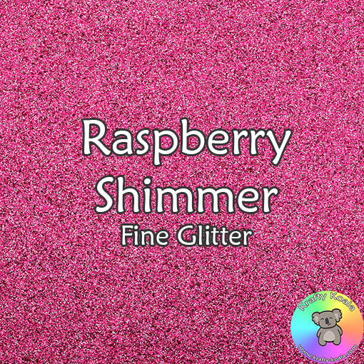 Raspberry Shimmer Fine Glitter Fabric