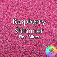 Raspberry Shimmer Fine Glitter Fabric