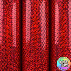 Red Mermaid Vinyl Fabric