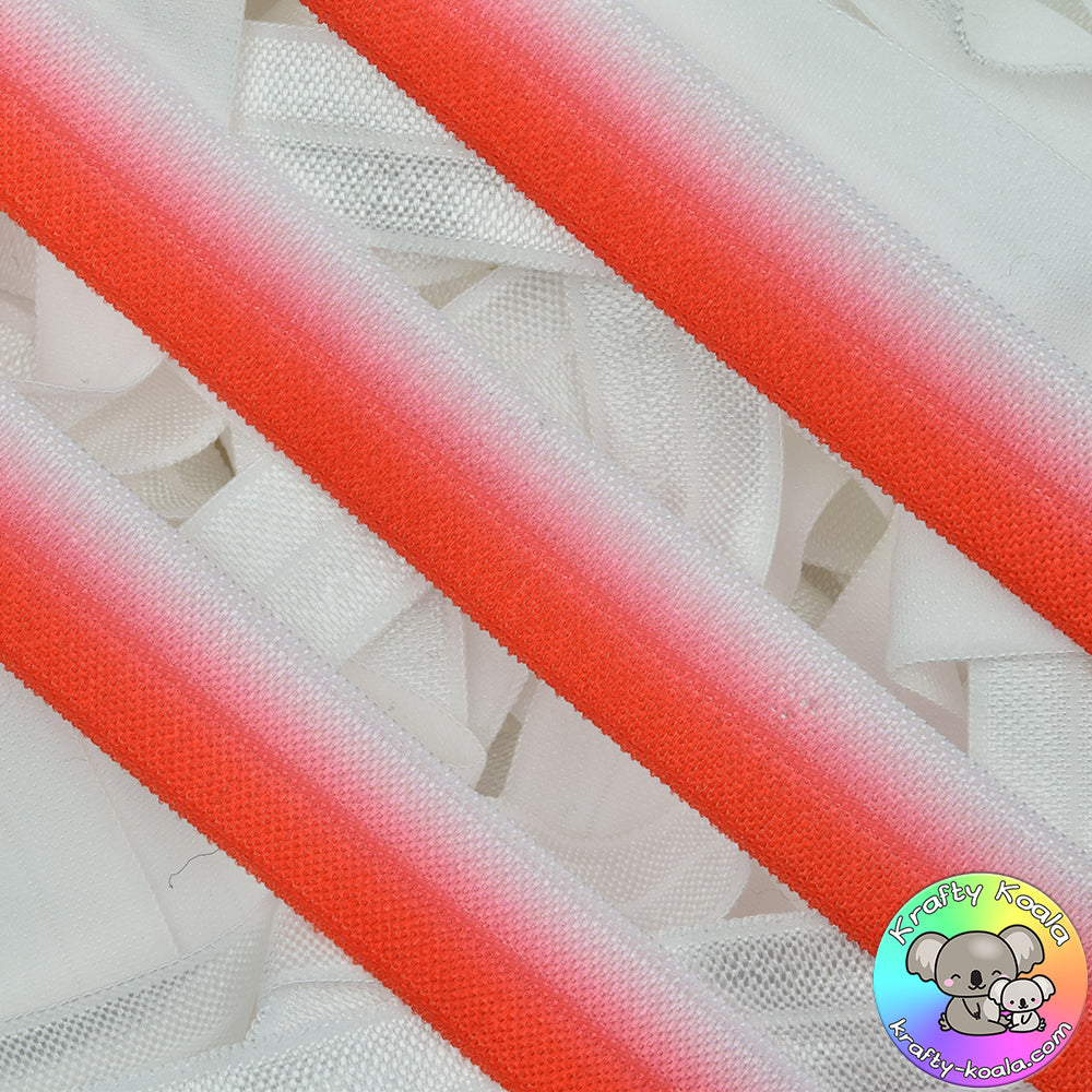 Red Ombre Fold Over Elastic