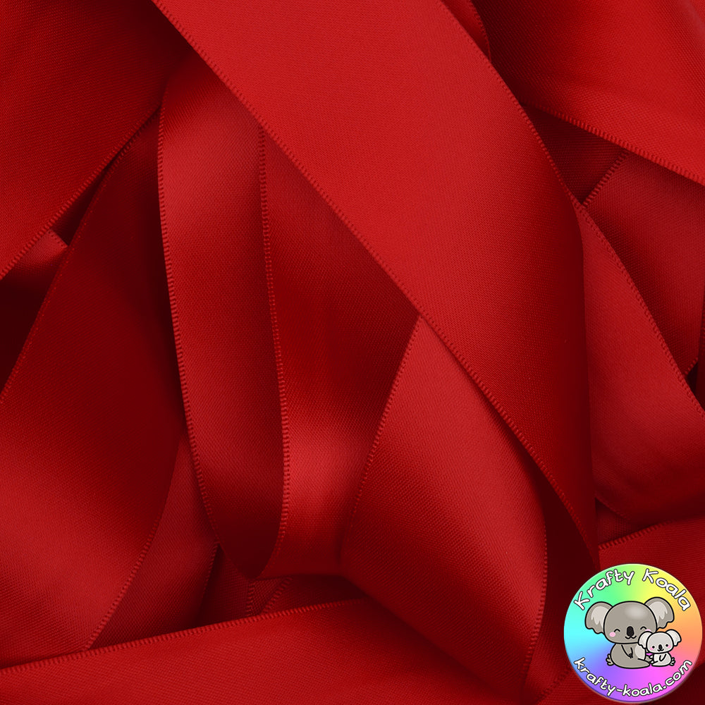 Red Master Ribbon Red Satin Ribbon – Krafty Koala