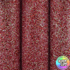 Red Sequin Chunky Glitter Fabric