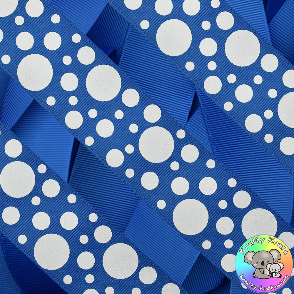 Royal Blue Spots Ribbon