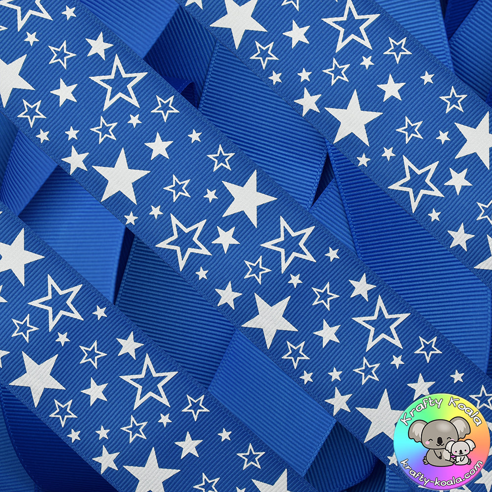 Royal Blue Stars Ribbon