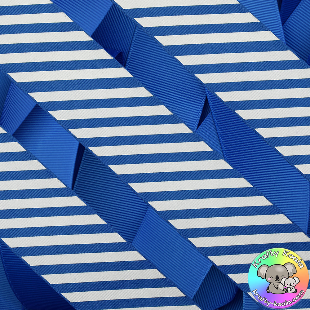 Royal Blue Stripes Ribbon