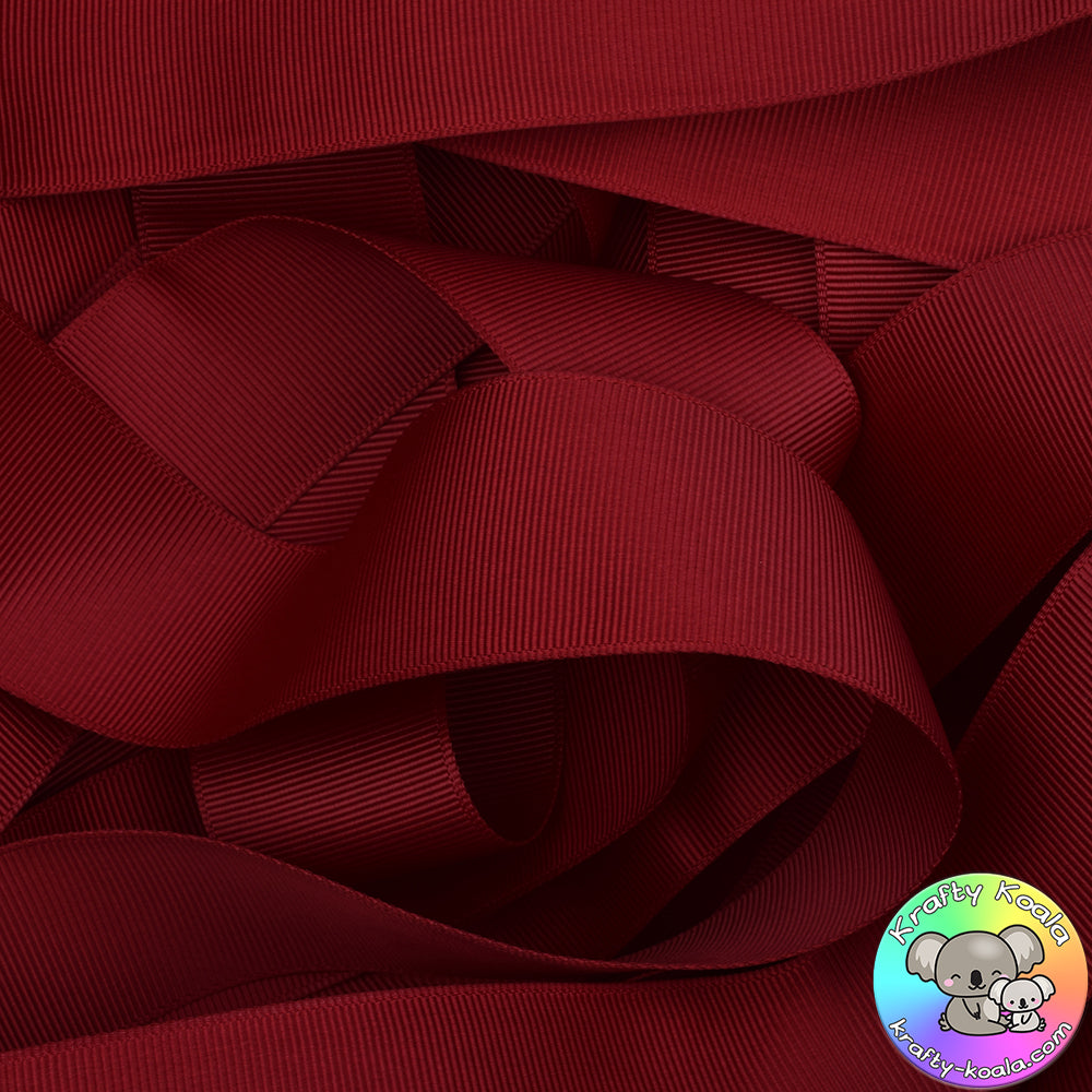 Scarlet Grosgrain Ribbon