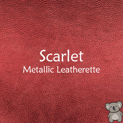 Scarlet Metallic Leatherette