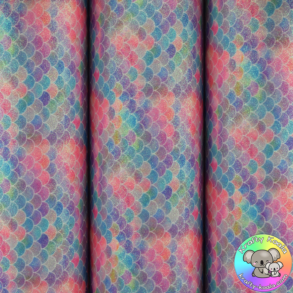 Serene Mermaid Fine Glitter Fabric