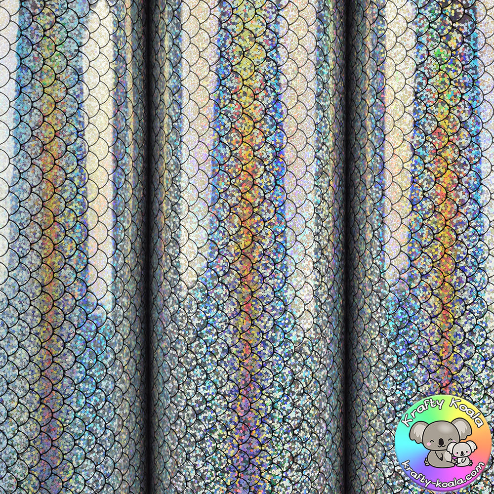 Silver Mermaid Vinyl Fabric