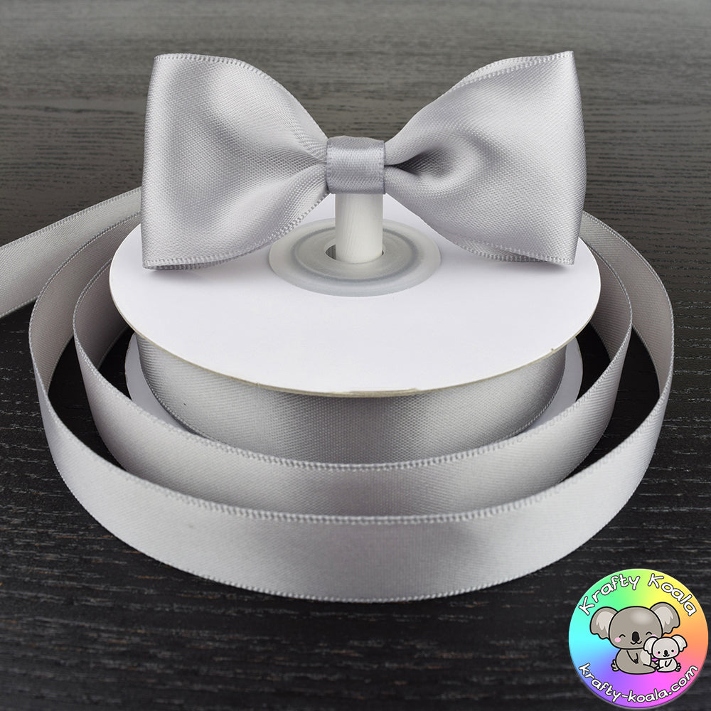 Silver Satin Ribbon