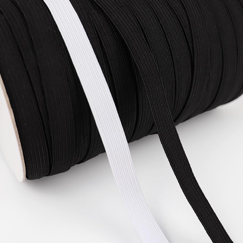 Black 6mm Skinny Elastic