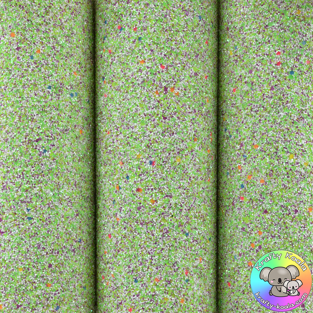 Sour Candy Chunky Glitter Fabric