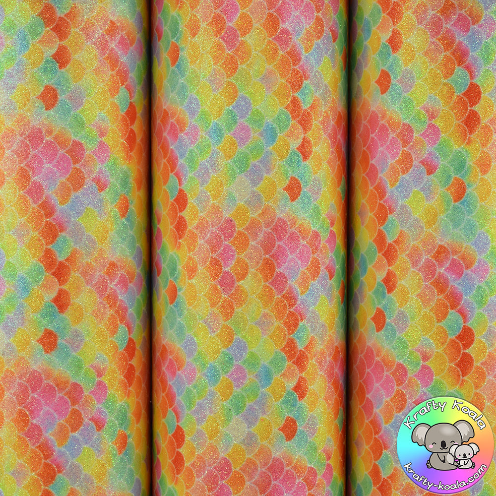 Sunburst Mermaid Fine Glitter Fabric