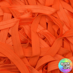 Sunset Orange Fold Over Elastic