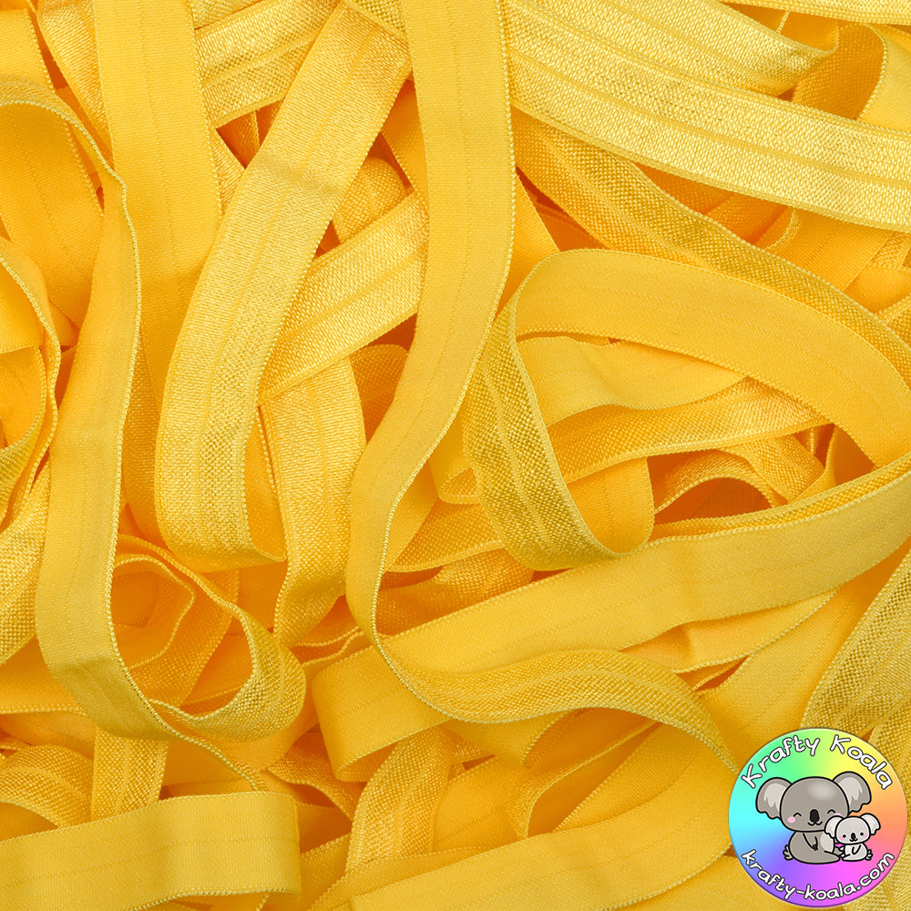 Sunshine Yellow Fold Over Elastic