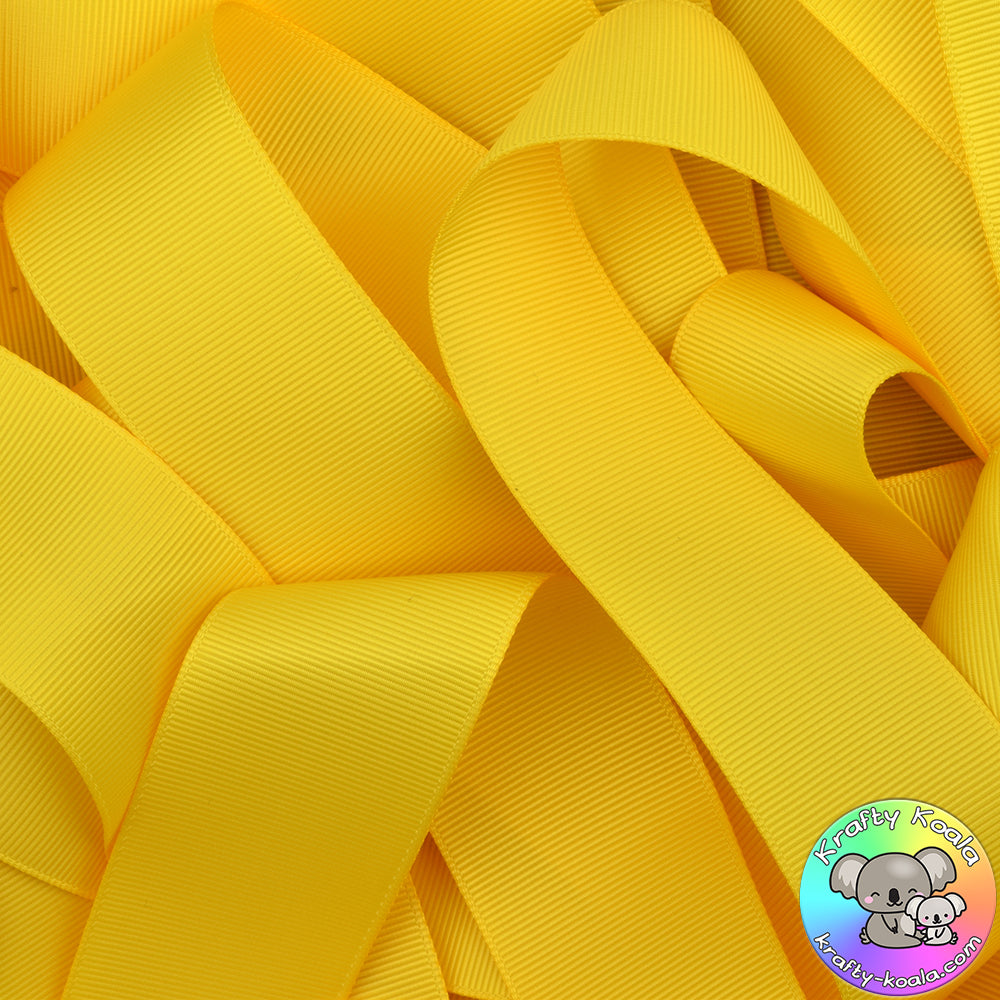 Sunshine Yellow Grosgrain Ribbon