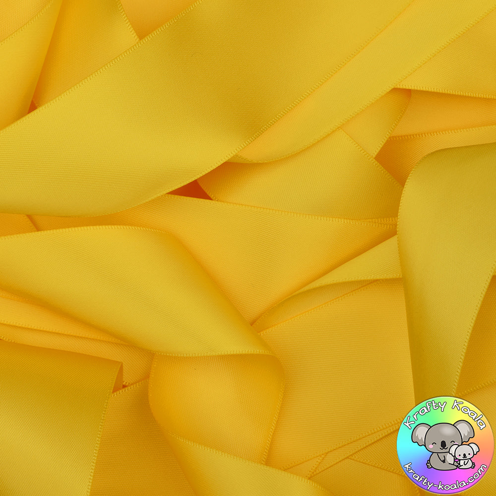 Sunshine Yellow Satin Ribbon