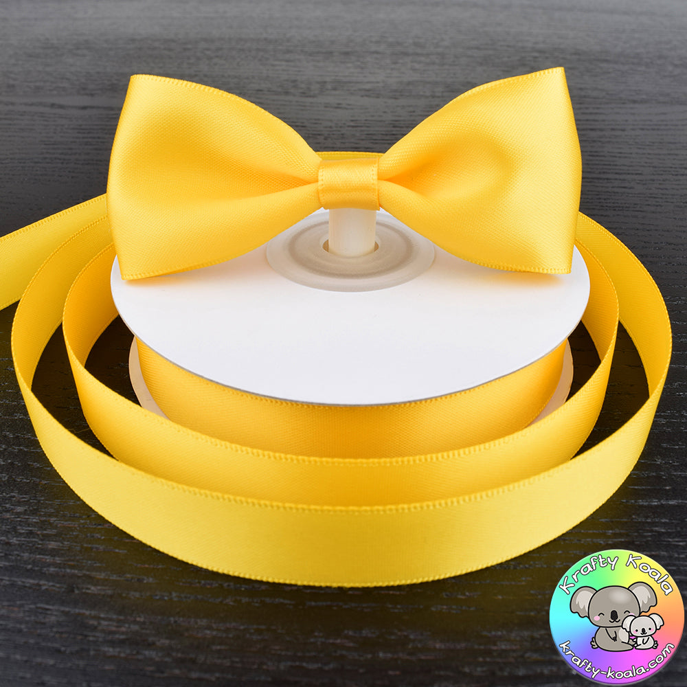 Sunshine Yellow Satin Ribbon