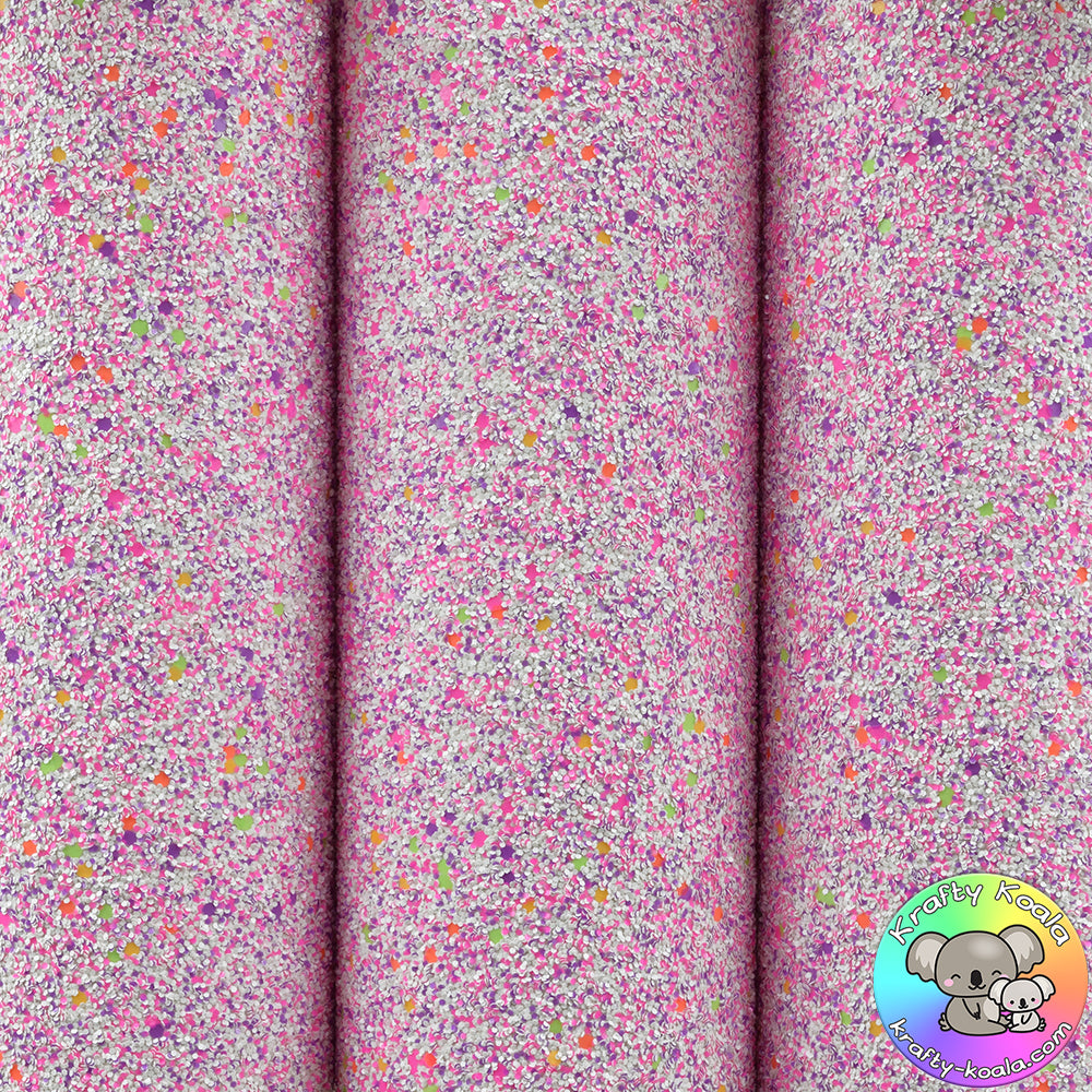 Sweet Candy Chunky Glitter Fabric