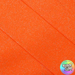 Tangerine Orange Glitter Grosgrain Ribbon