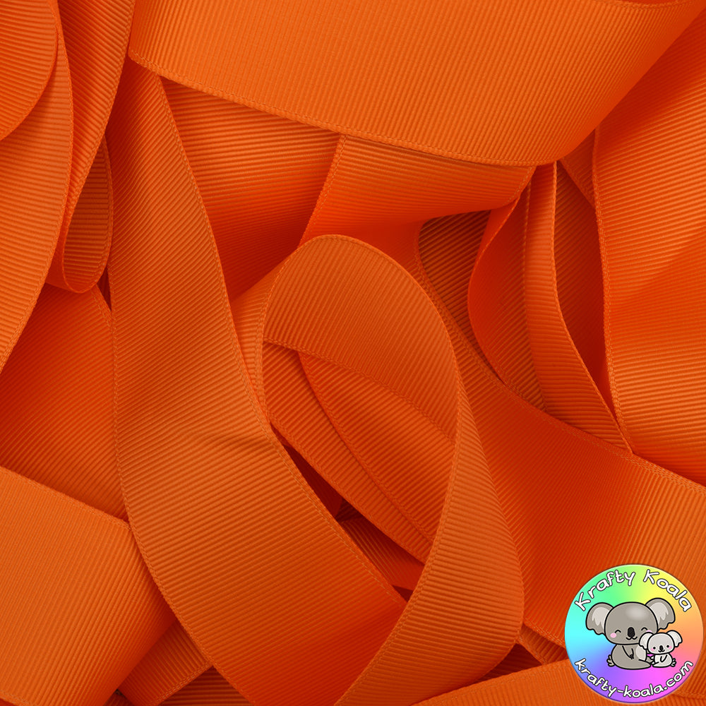 Tangerine Orange Grosgrain Ribbon