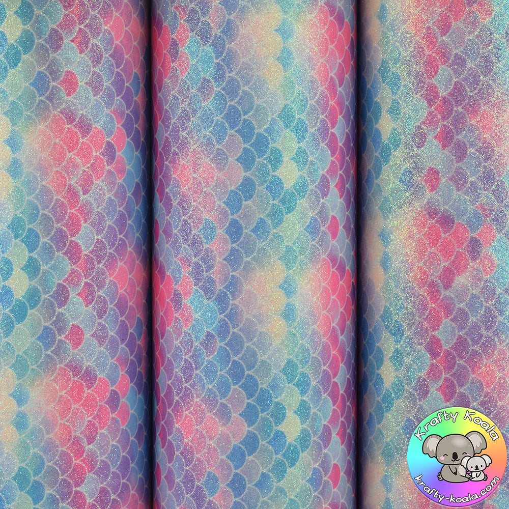 Tranquil Mermaid Fine Glitter Fabric