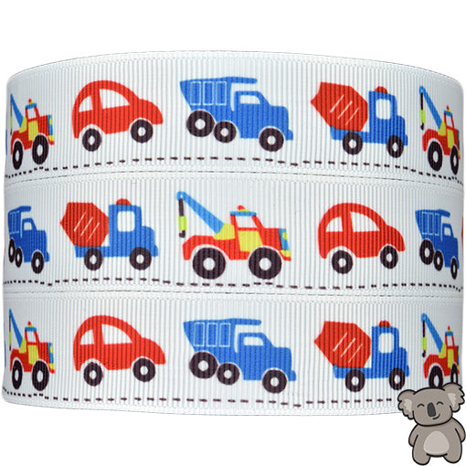 Trucks - Patterned Grosgrain Ribbon