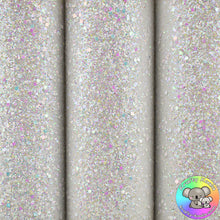 Load image into Gallery viewer, White Gemstones Chunky Glitter Fabric
