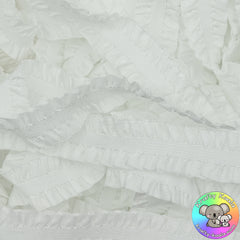 White Ruffle Elastic