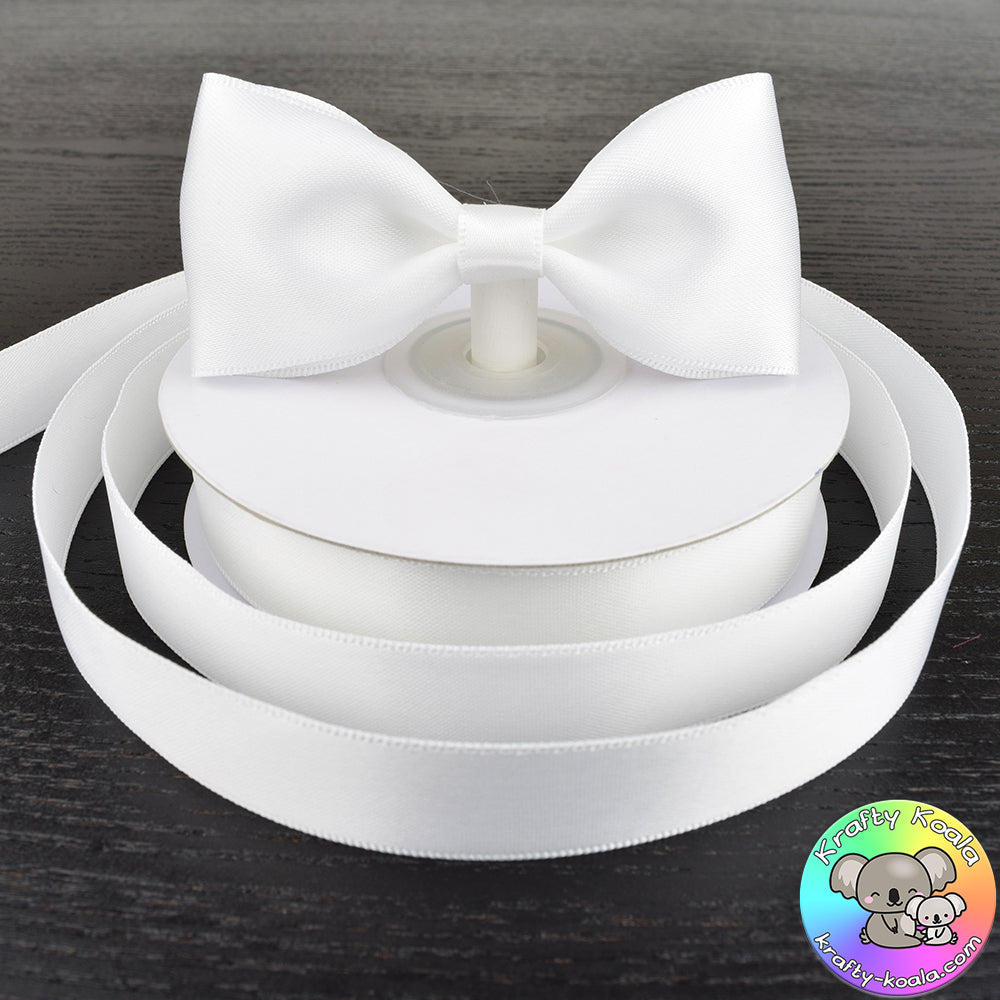 White Satin Ribbon