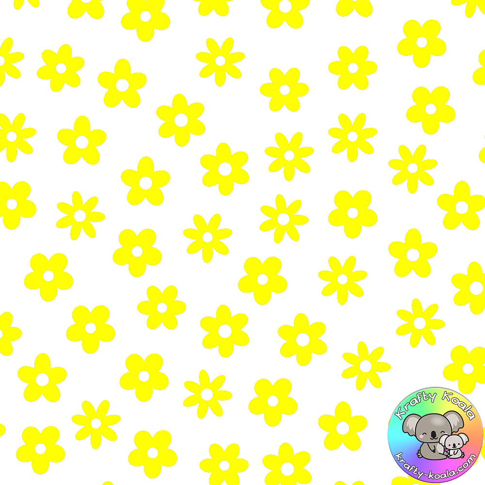 Yellow Flowers Fabric