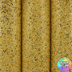 Yellow Sequin Chunky Glitter Fabric