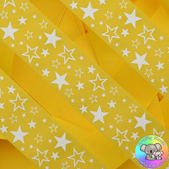 Sunshine Yellow Stars Ribbon