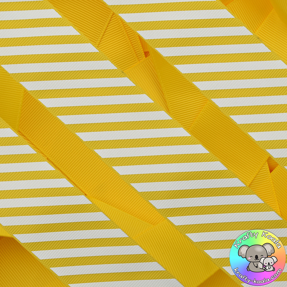 Sunshine Yellow Stripes Ribbon